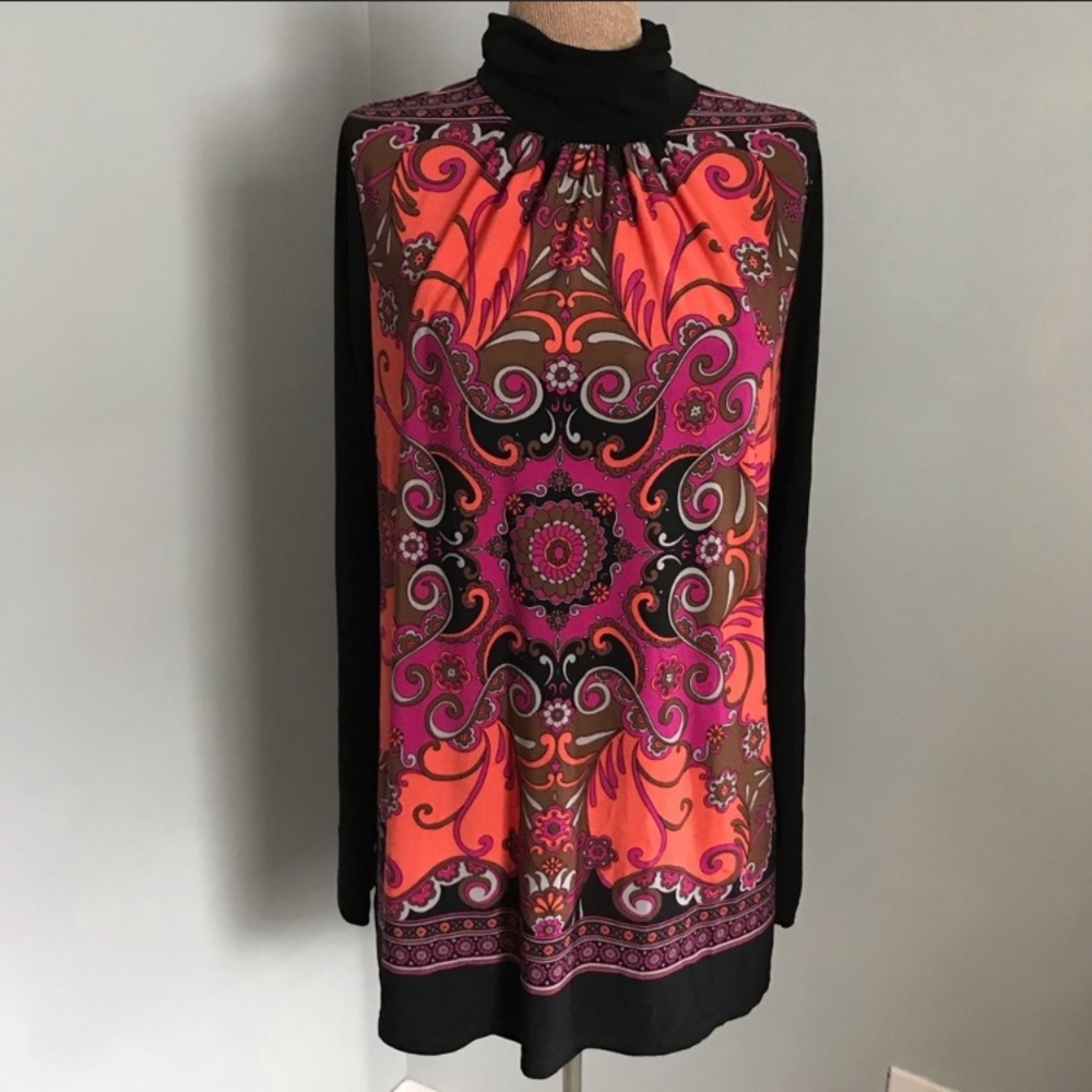 ✌🏼Pretty Retro Style Turtle Neck Blouse Top